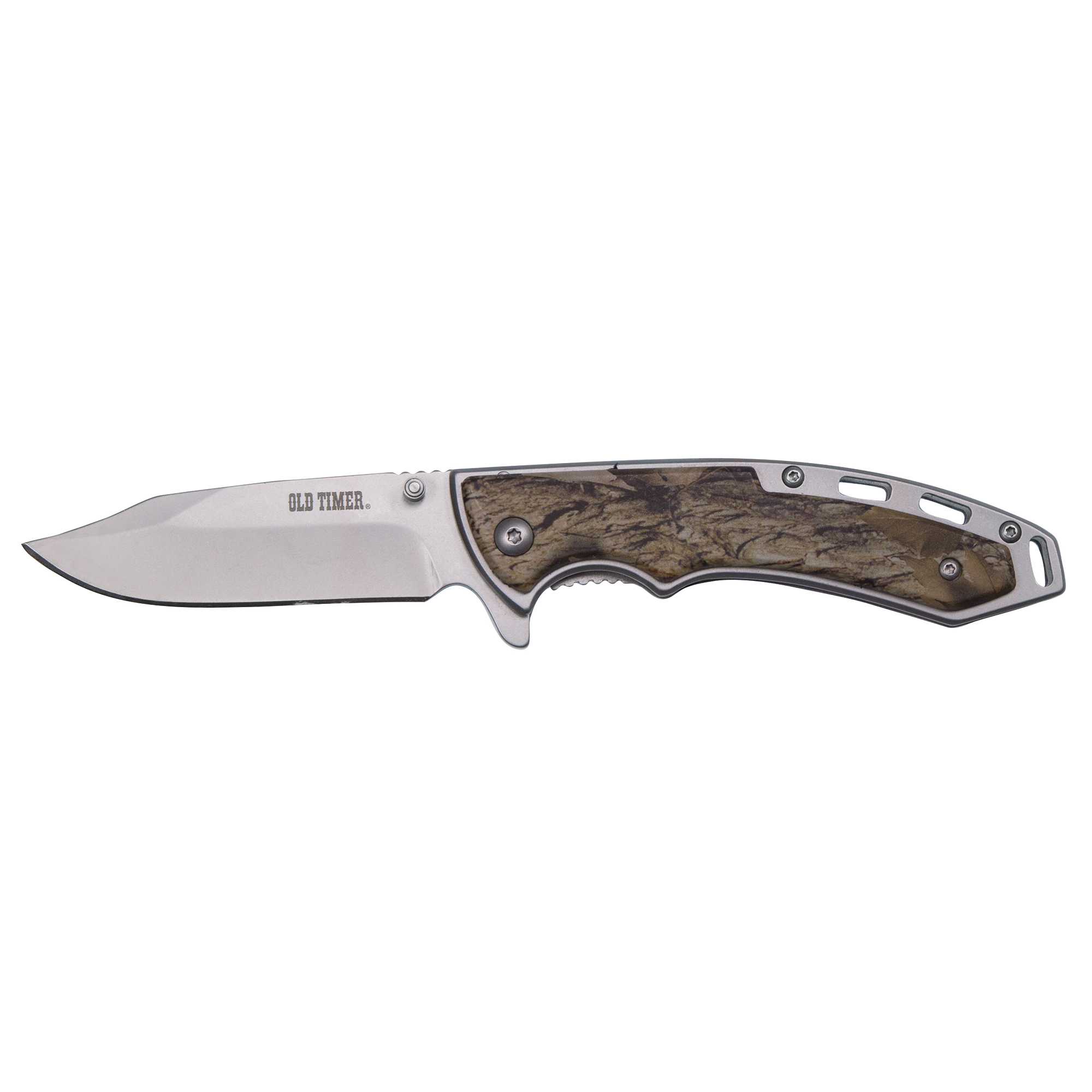 Old Timer Snowblind Camo Clip Folding Knife