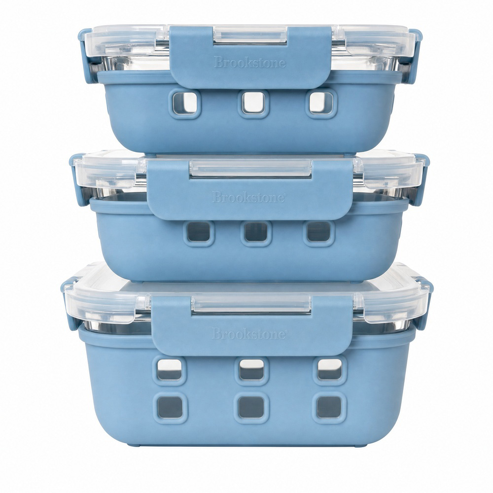  3-Piece Glass Food Storage Set - $8.47 at Overton's