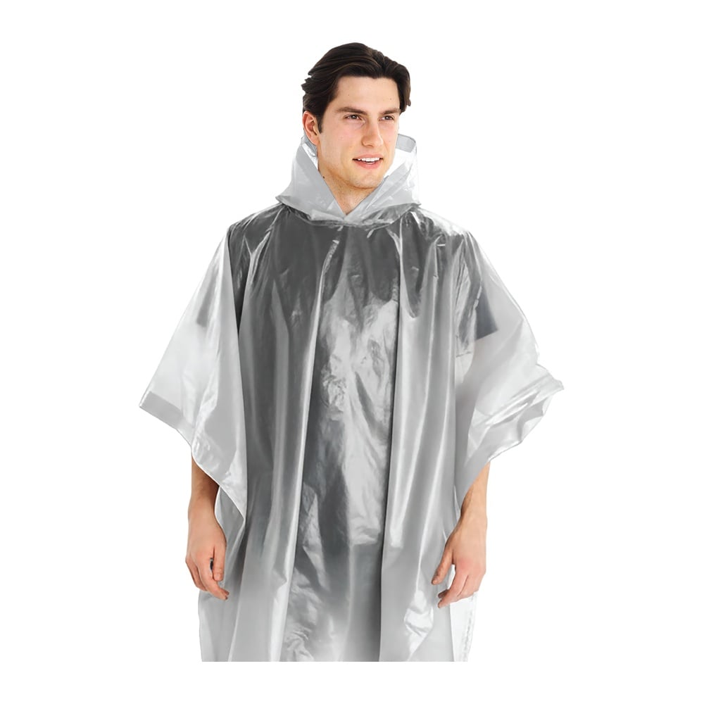 Coghlan's Rain Poncho, Clear Reusable Waterproof Emergency Gear