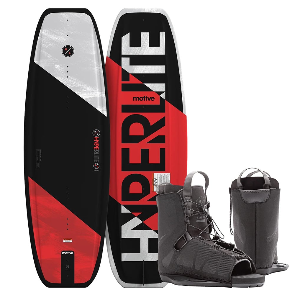 Photo of Hyperlite Motive Wakeboard with Frequency Bindings by Hyperlite
