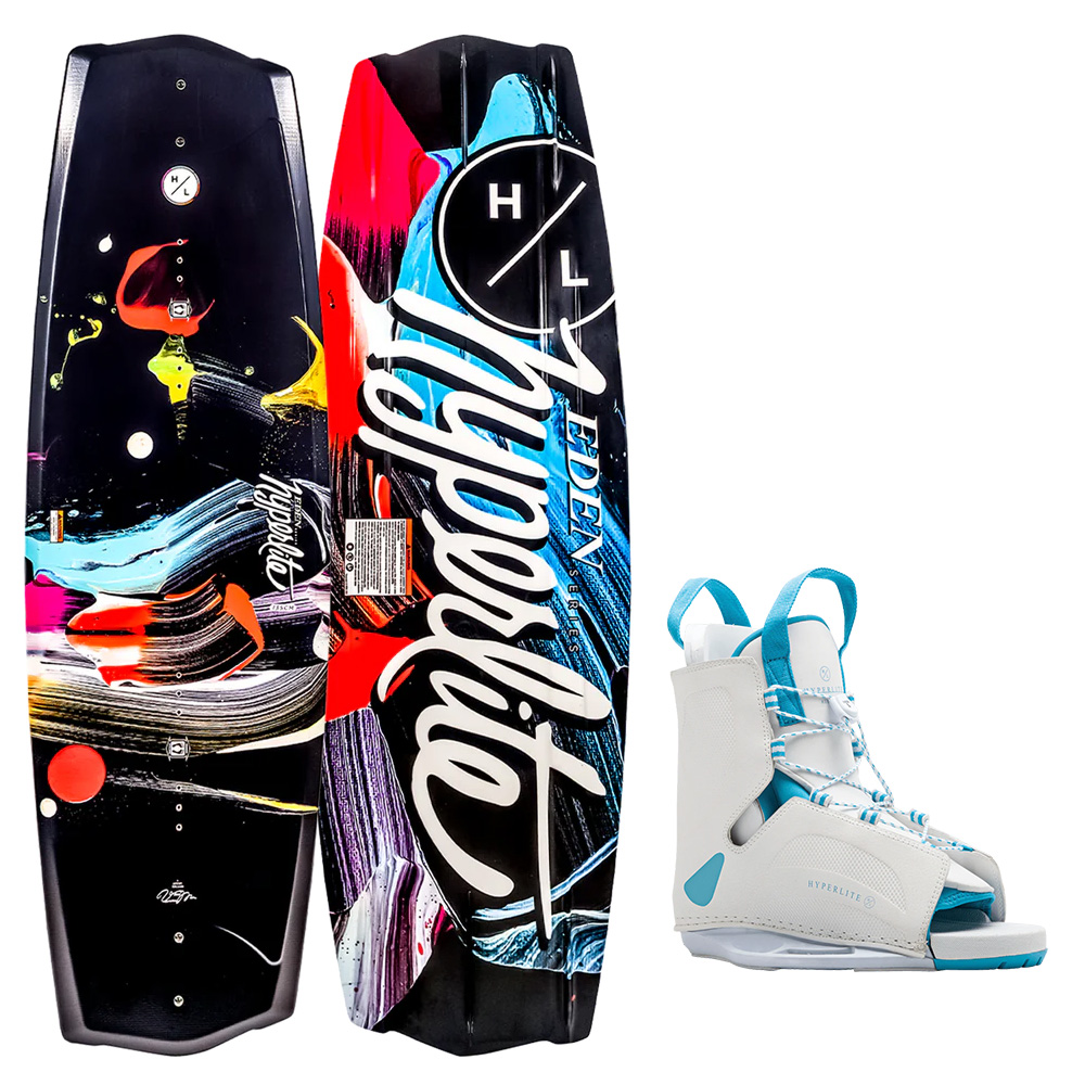 Photo of Hyperlite Eden w/ Allure One-Size Boots Ladies Wakeboard Combo by Hyperlite