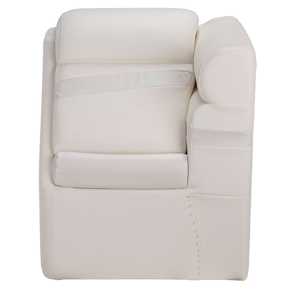 Platinum Series 20" Left Arm, Pontoon Chaise in White