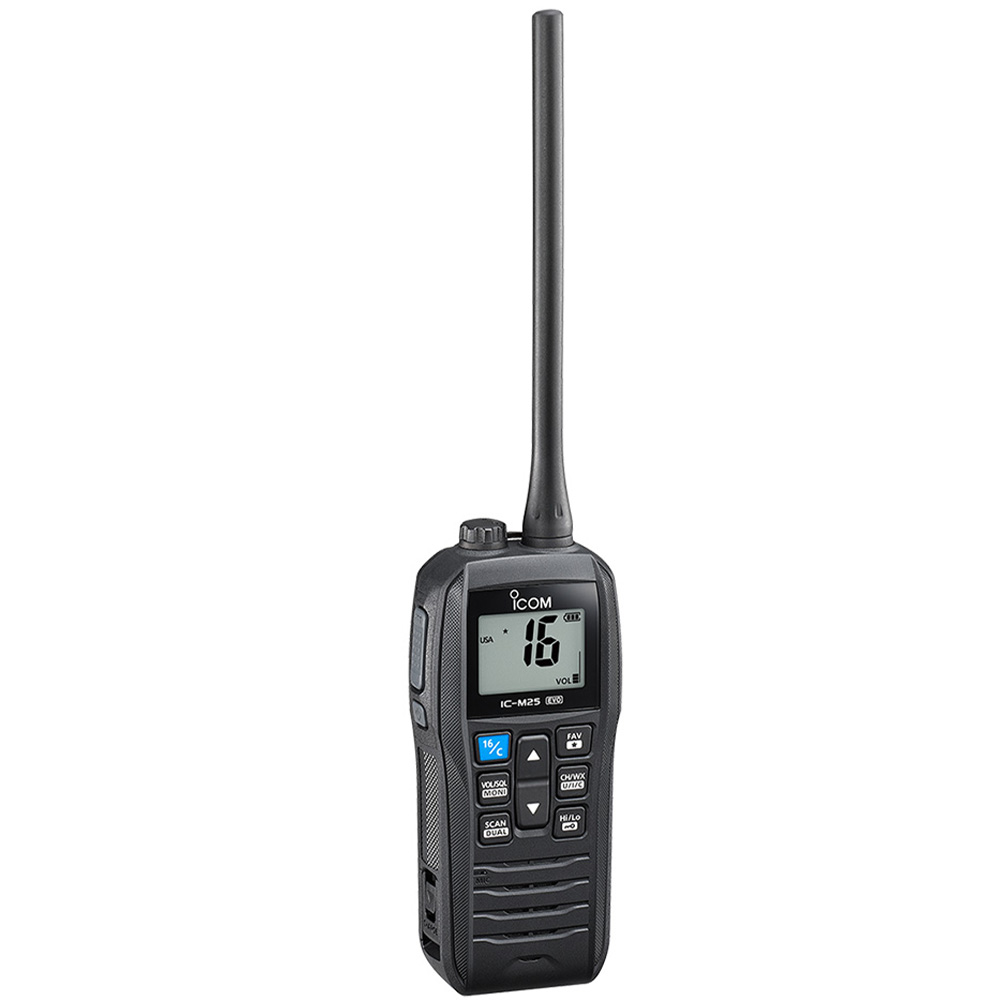IC-M25 EVO Handheld VHF Radio - Black