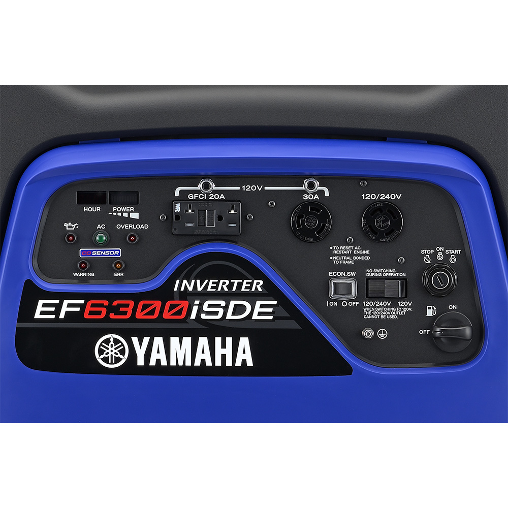 Yamaha EF6300iSDE 6300-Watt Generator with CO Sensor