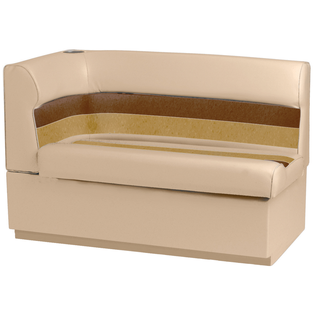 Toonmate Deluxe Pontoon Corner Couch Right Side Sand