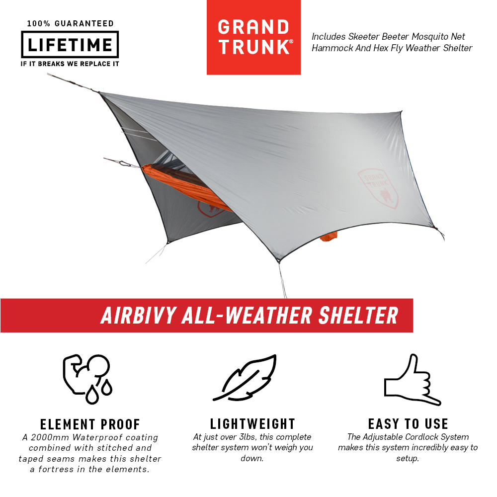 Grand Trunk Air Bivy All-Weather Shelter and Hammock