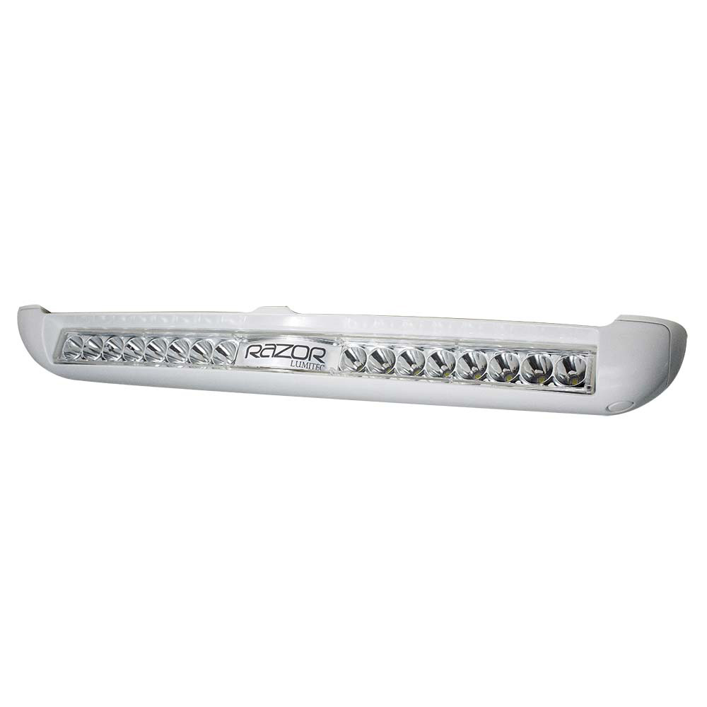 Razor Light Bar - Spot - White Housing w/ Inverted Logo Flush Mount
