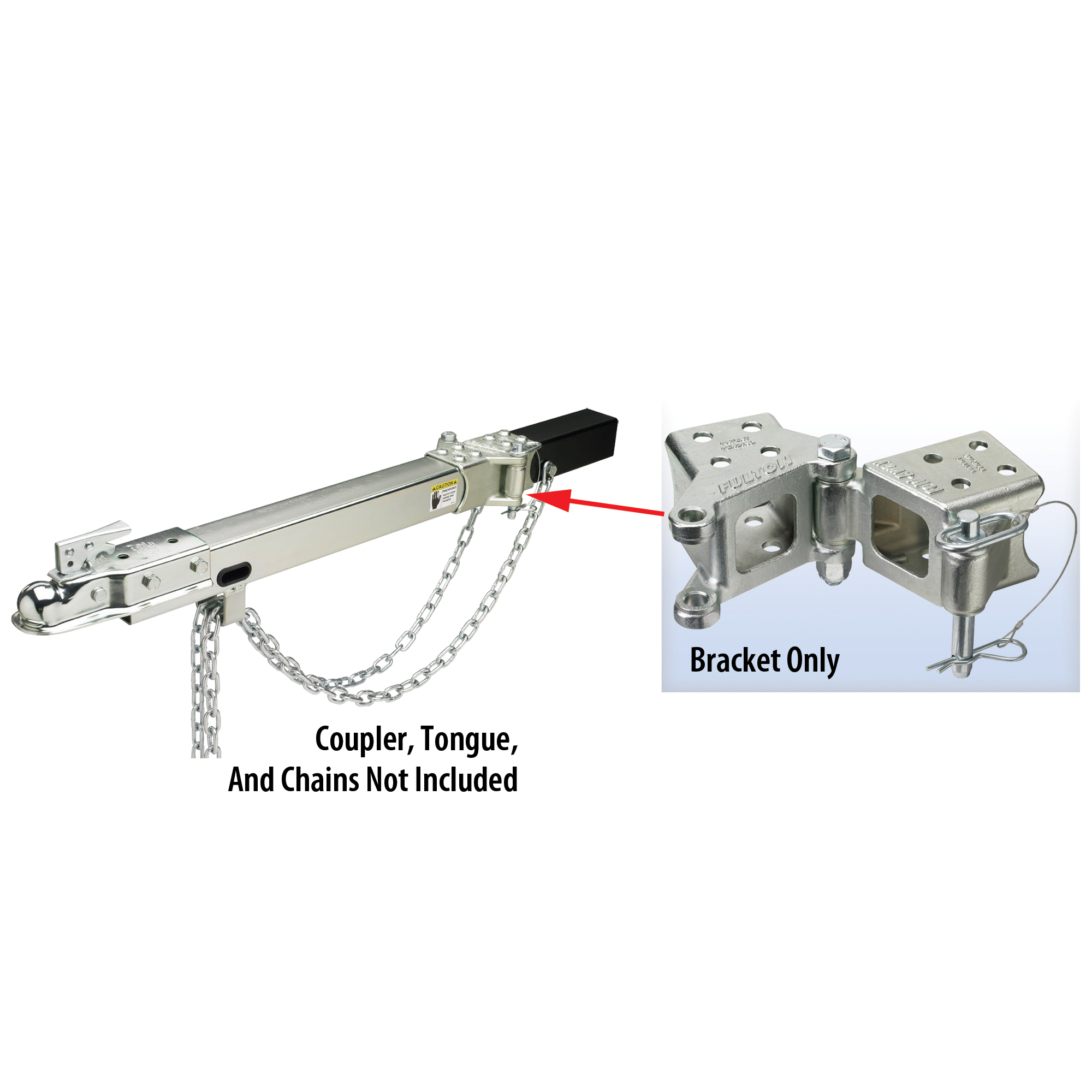 Fulton Marine SwingAway Coupler Bracket, fits 3" x 4" tongue Overton's