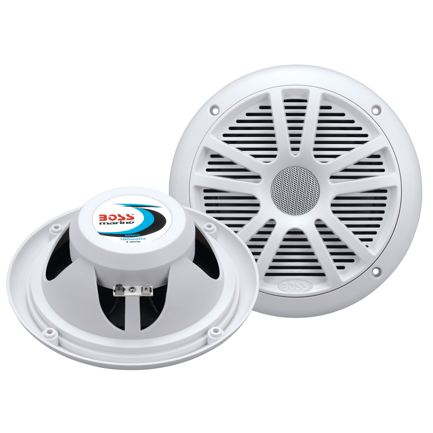 Boss Marine MR6W Dual Cone Speakers, pair