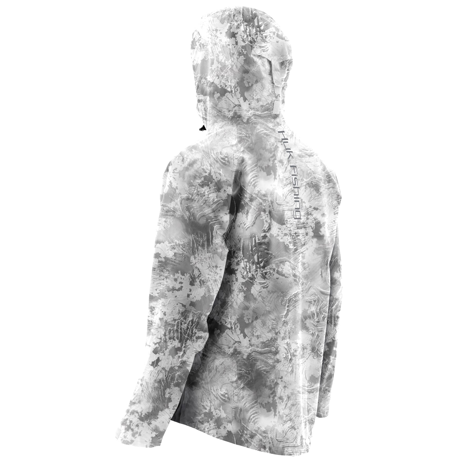Veste De Pêche Huk Homme Camouflage – Taille XL – (Attention : Fermeture éclair Cassée)