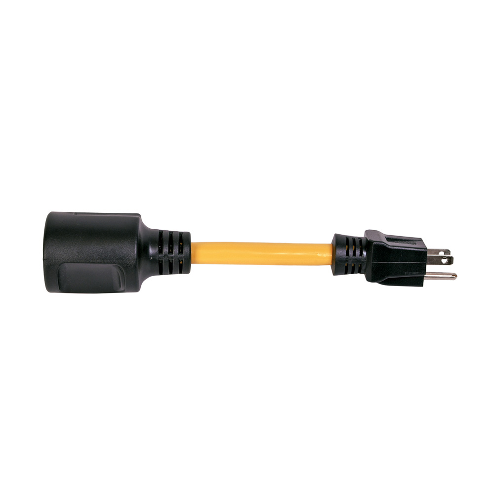 Pigtail 30 Amp Power Cord Adapter in Yellow
