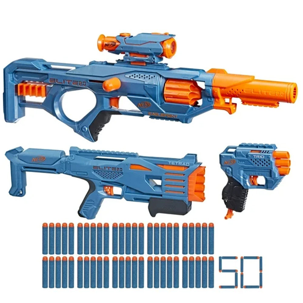 Nerf Elite 2.0 Ultimate 3-Blasters Pack