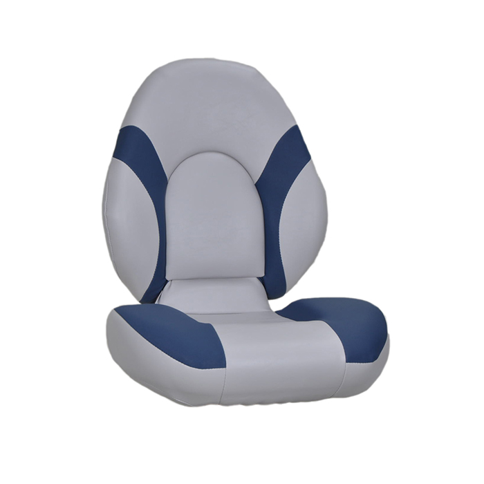 Accent Series Boat Seat - Light Grey / Blue Made in USA