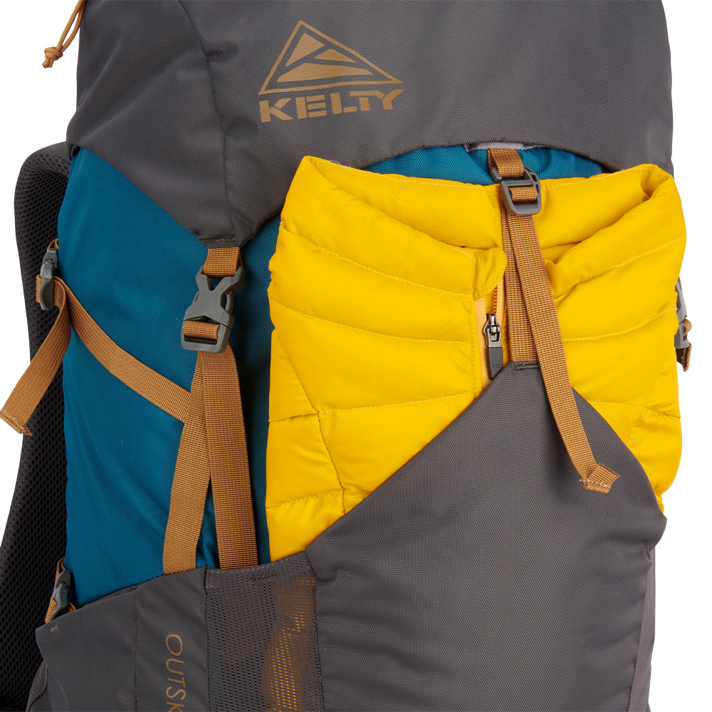 blue yellow kelty internal frame backpack Kelty Outskirt 50L Internal Frame Backpack