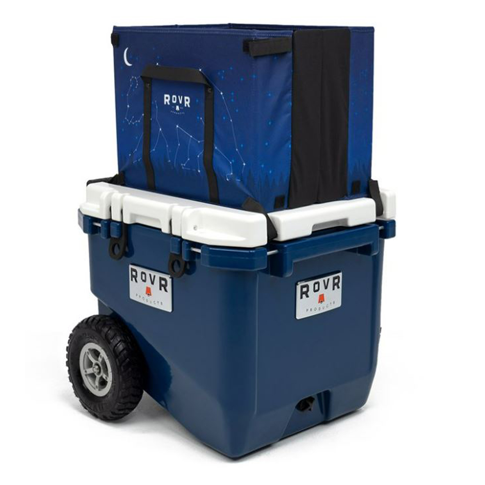 RovR RollR 45-Qt. Wheeled Cooler with Collapsible LandR Bin RovR RollR 45-Qt. Wheeled Cooler with Collapsible LandR Bin