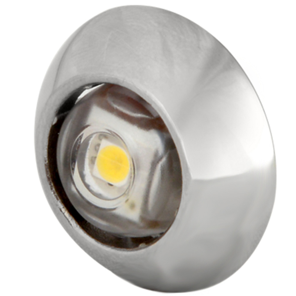 Exuma Courtesy Light - Polished Stainless Housing - White Light