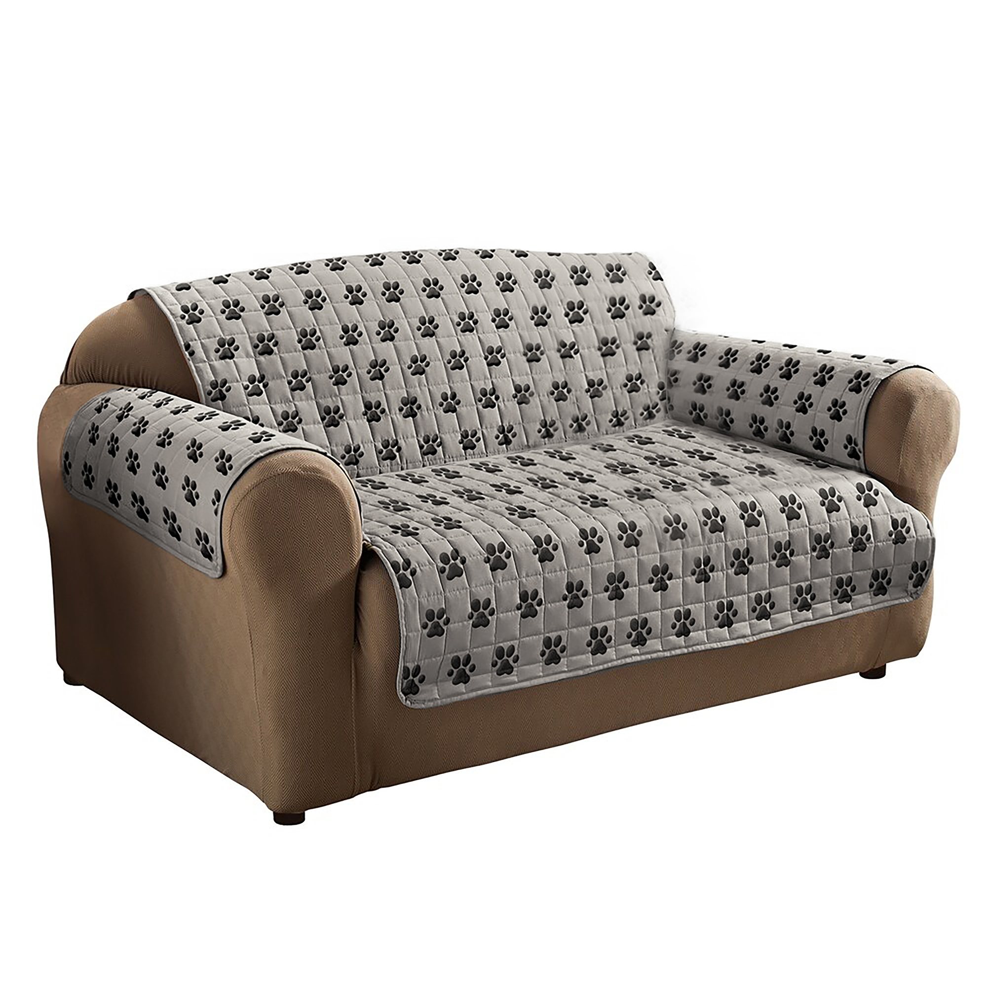 paw print sofa cover
