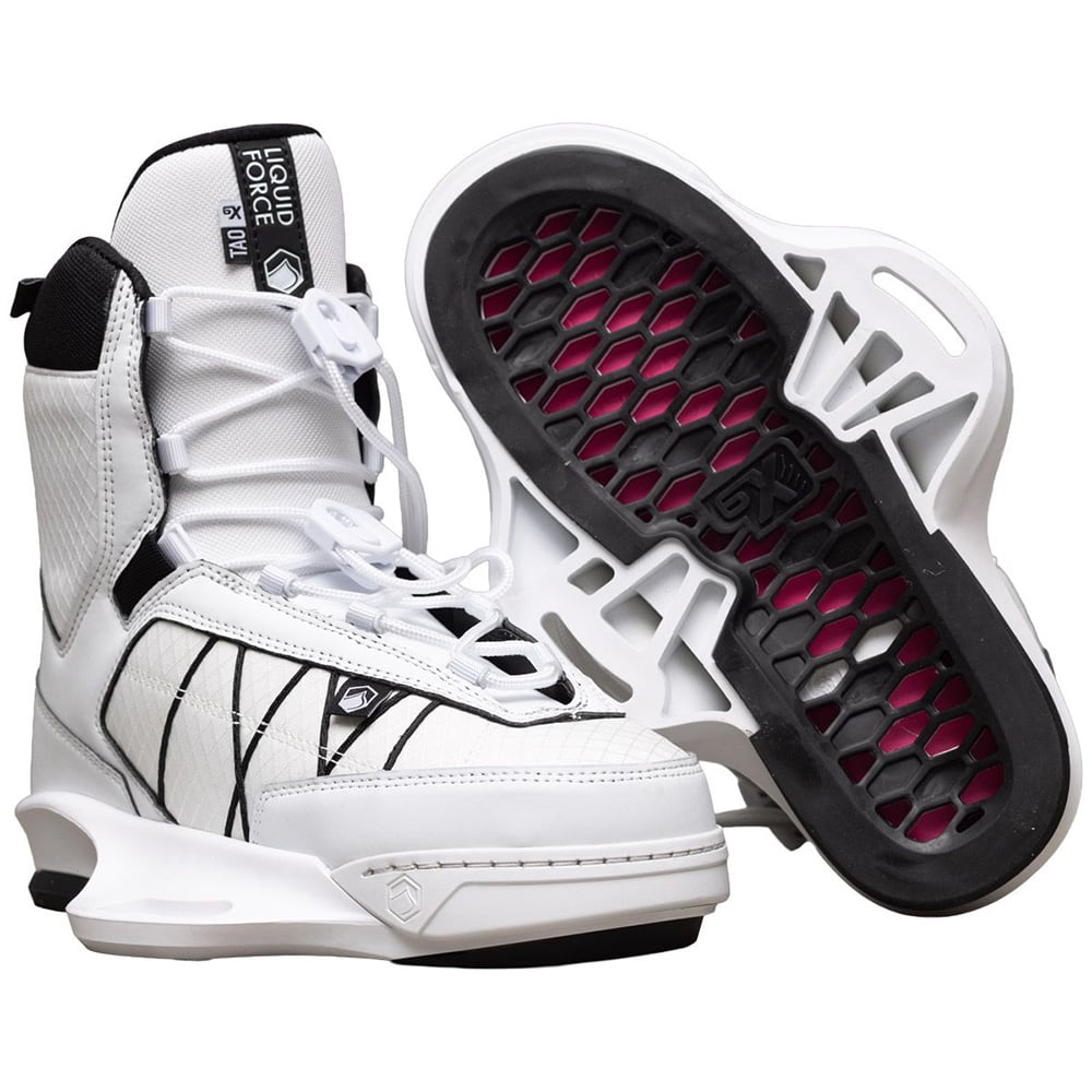 Photo of Liquid Force TAO 6X Wakeboard Bindings, White by Liquid Force