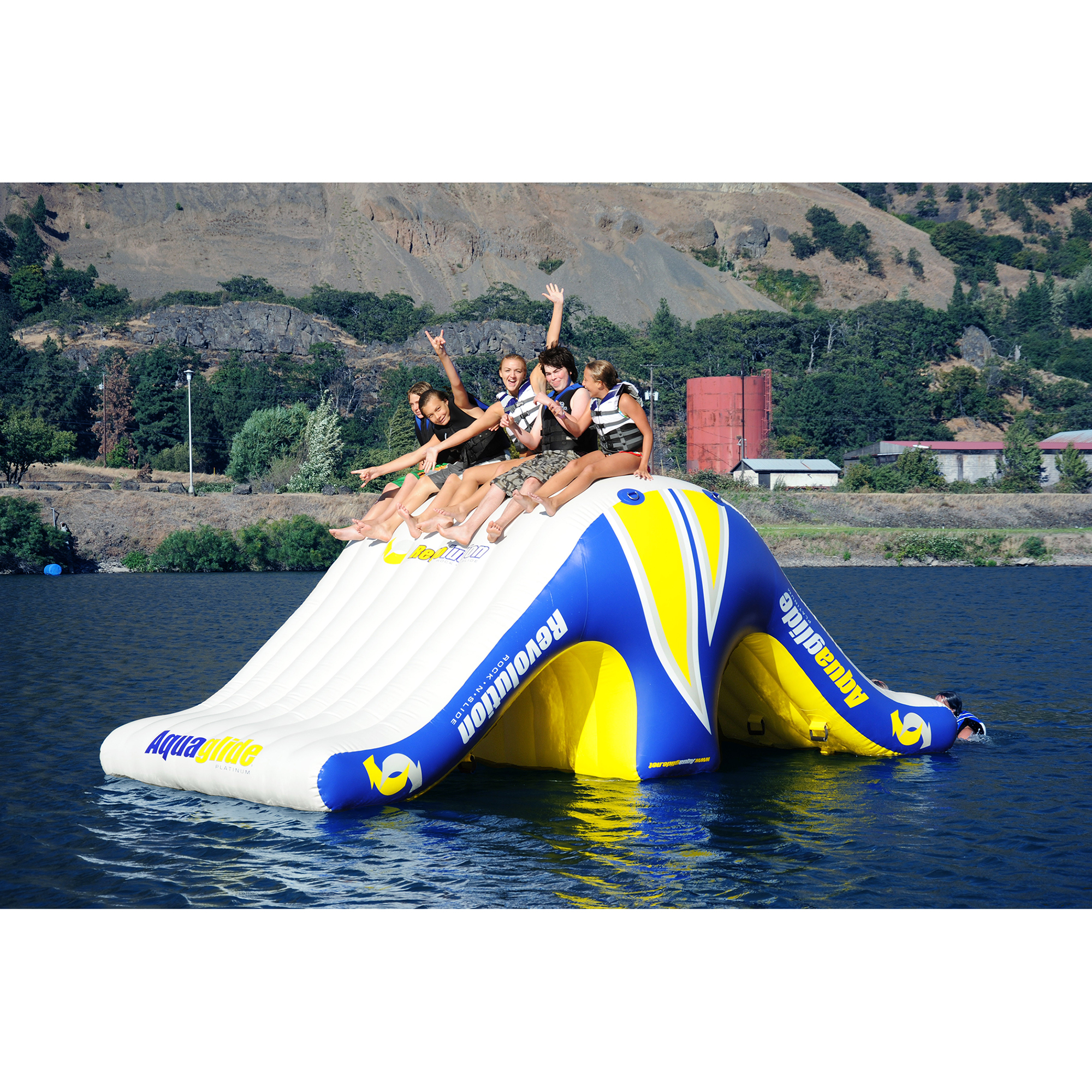 Inflatable Floating Teeter Totter Pool Float Single Tube