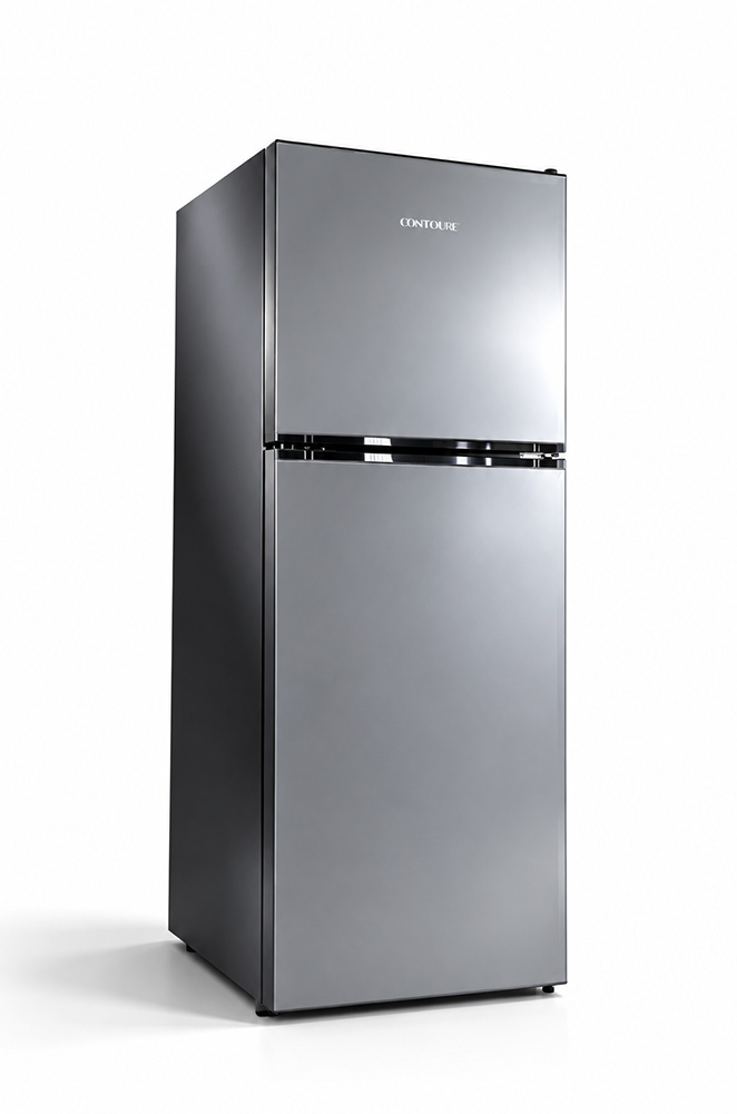 7.5 Cu. Ft. RapidCold 12V No-Frost Refrigerator with Stainless Glass Doors