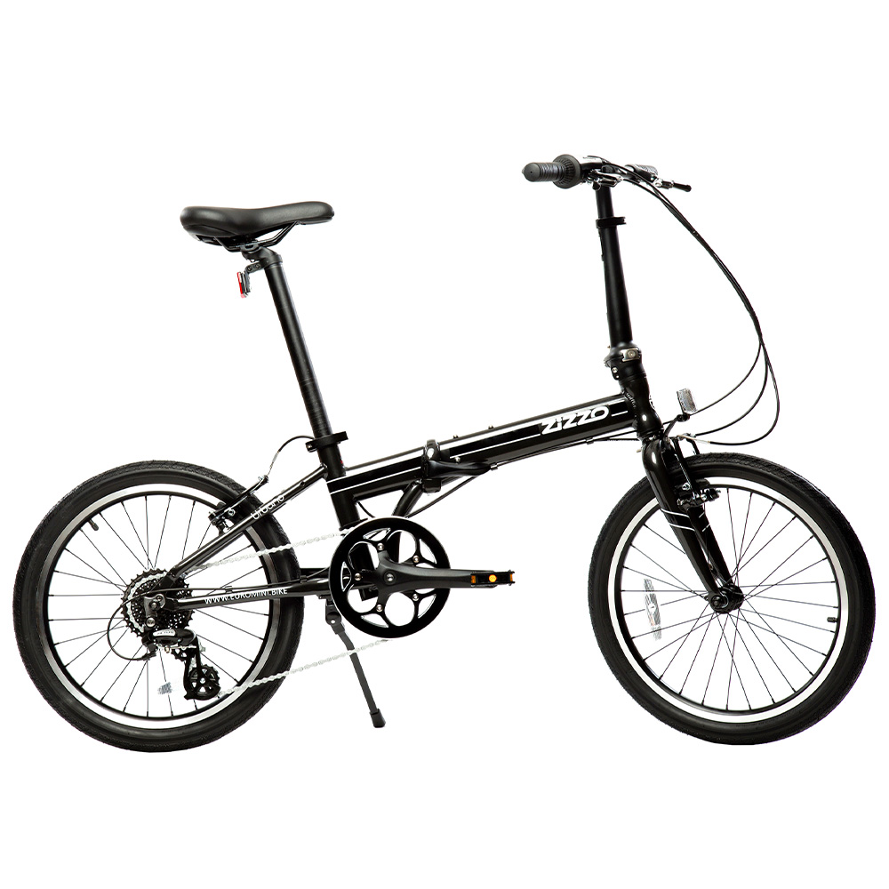 Fit'z シティサイクル ホワイト ブラック ZiZZO Urbano 8-Speed Folding Bicycle