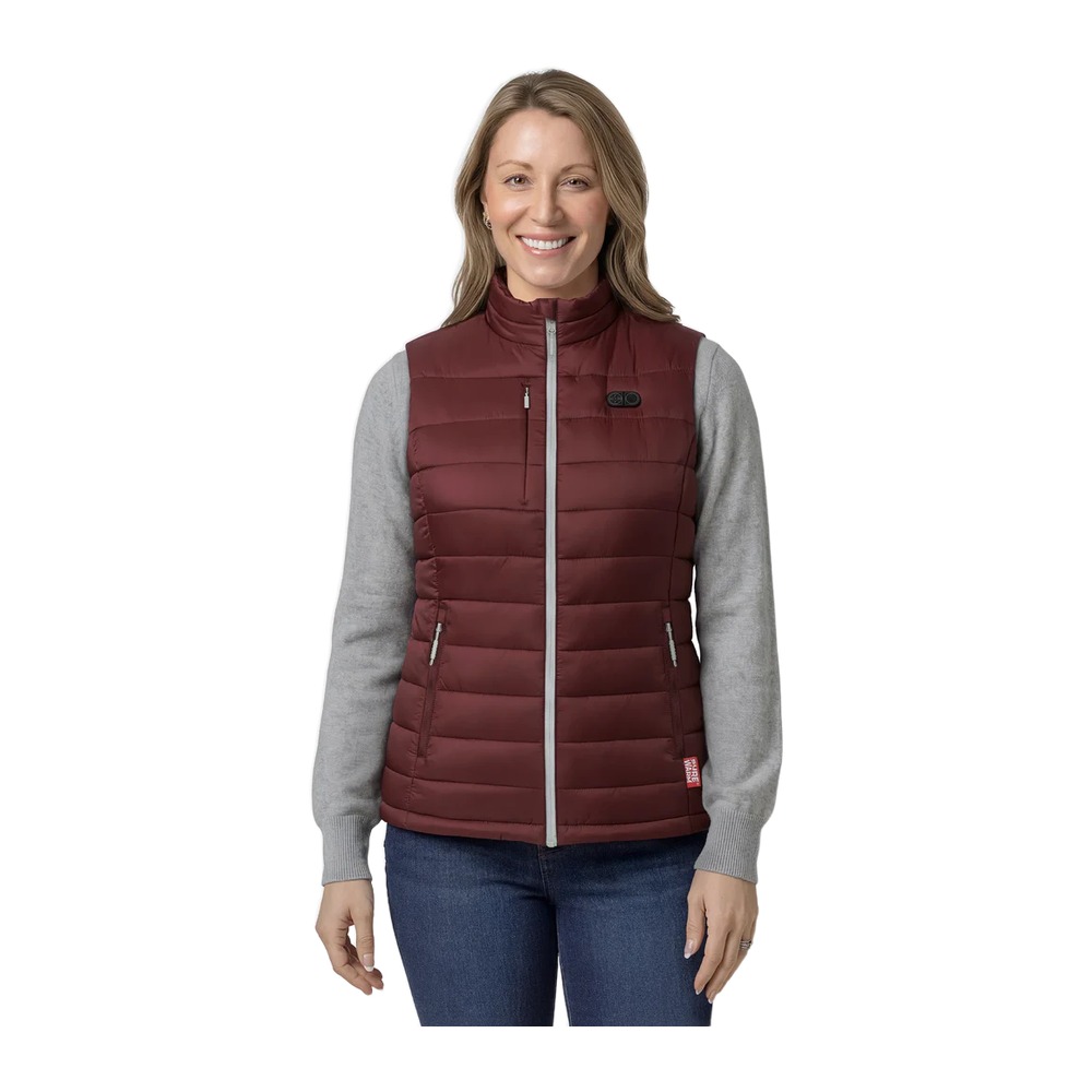 SureWarm Women's 6-Zone Dual-Control Classic Pro Heated Vest w/ Rechargeable Battery