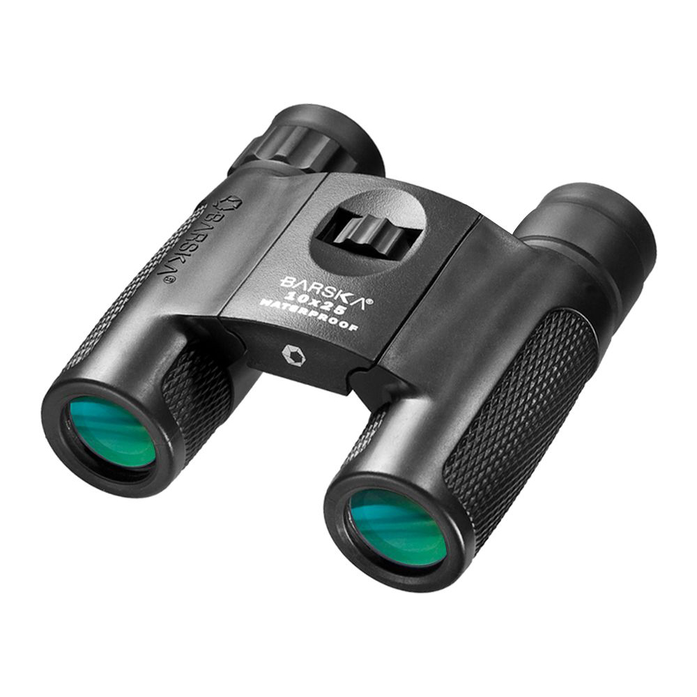 Barska 10x25 Blackhawk Water Proof Roof Prism Binocular with 5.8 Degree Angle of View, Black