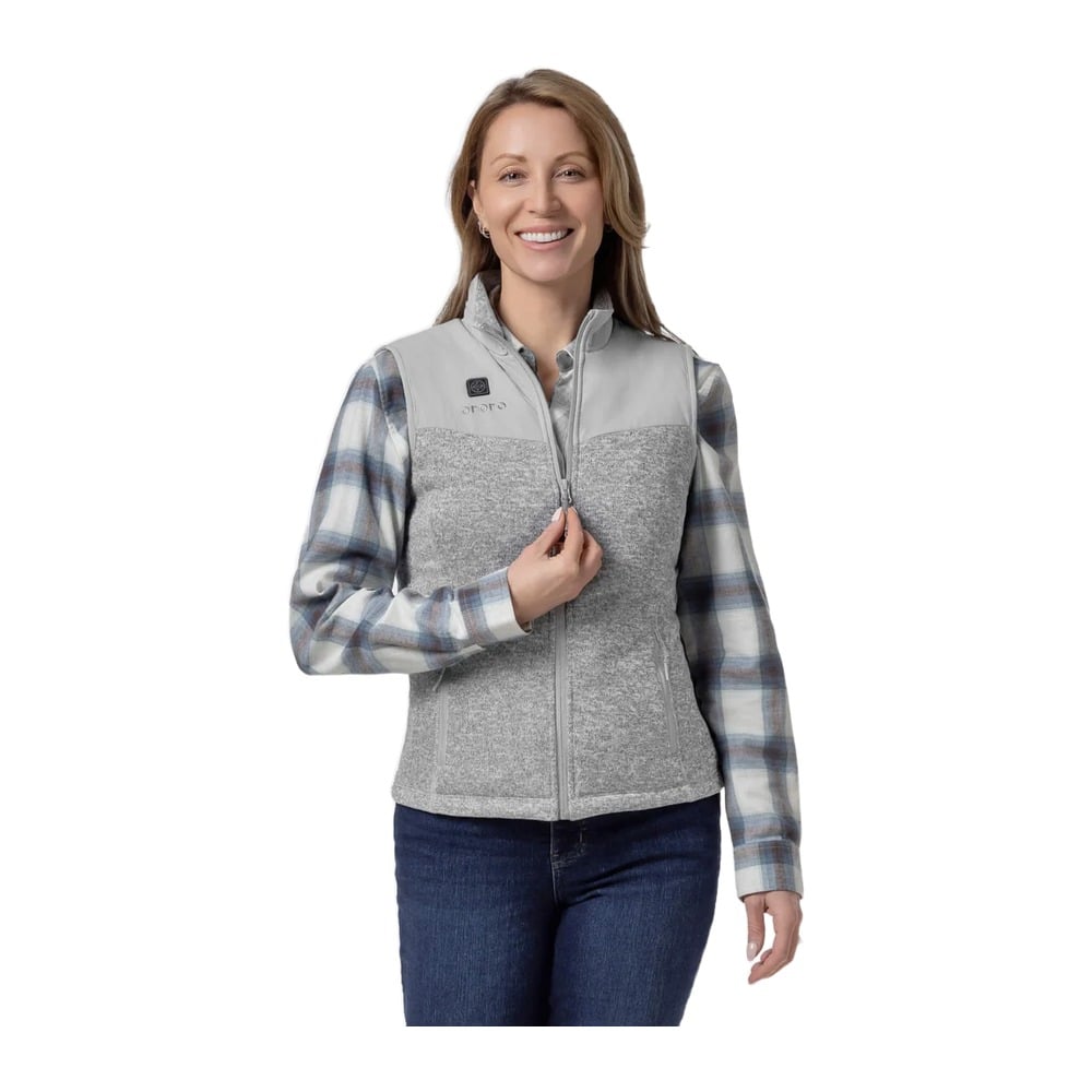 Augusta Women's Heated Sweater Fleece Vest w/ Battery
