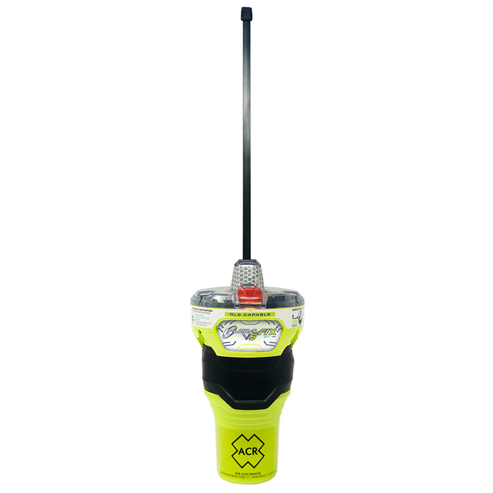 ACR GlobalFix V6 Emergency Position-Indicating Radio Beacon with Cat I Bracket in Red