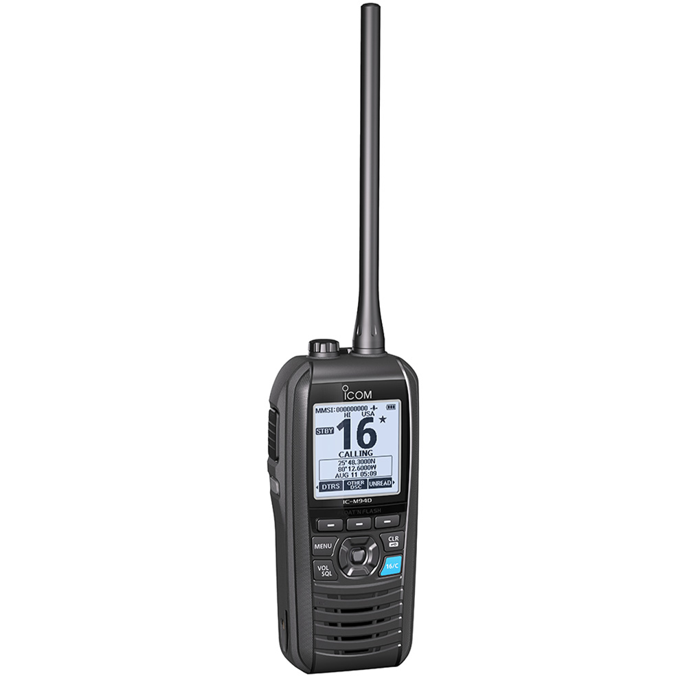 IC-M94D VHF Marine Radio w/ AIS & DSC in Red