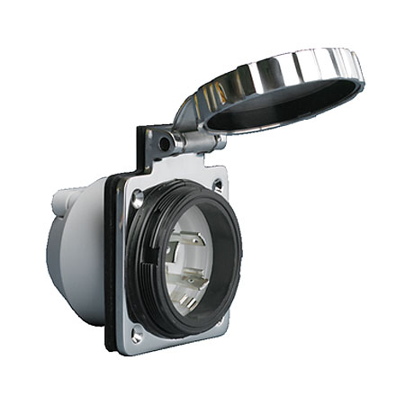 30 Amp/125V Stainless Steel Power Inlet