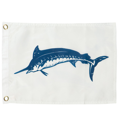 Fisherman's Catch Flag 12" x 18", Blue Marlin
