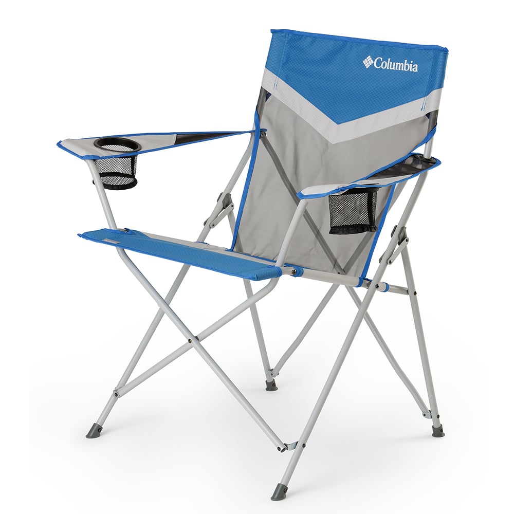 Tension Chair with Mesh, Blue and Grey