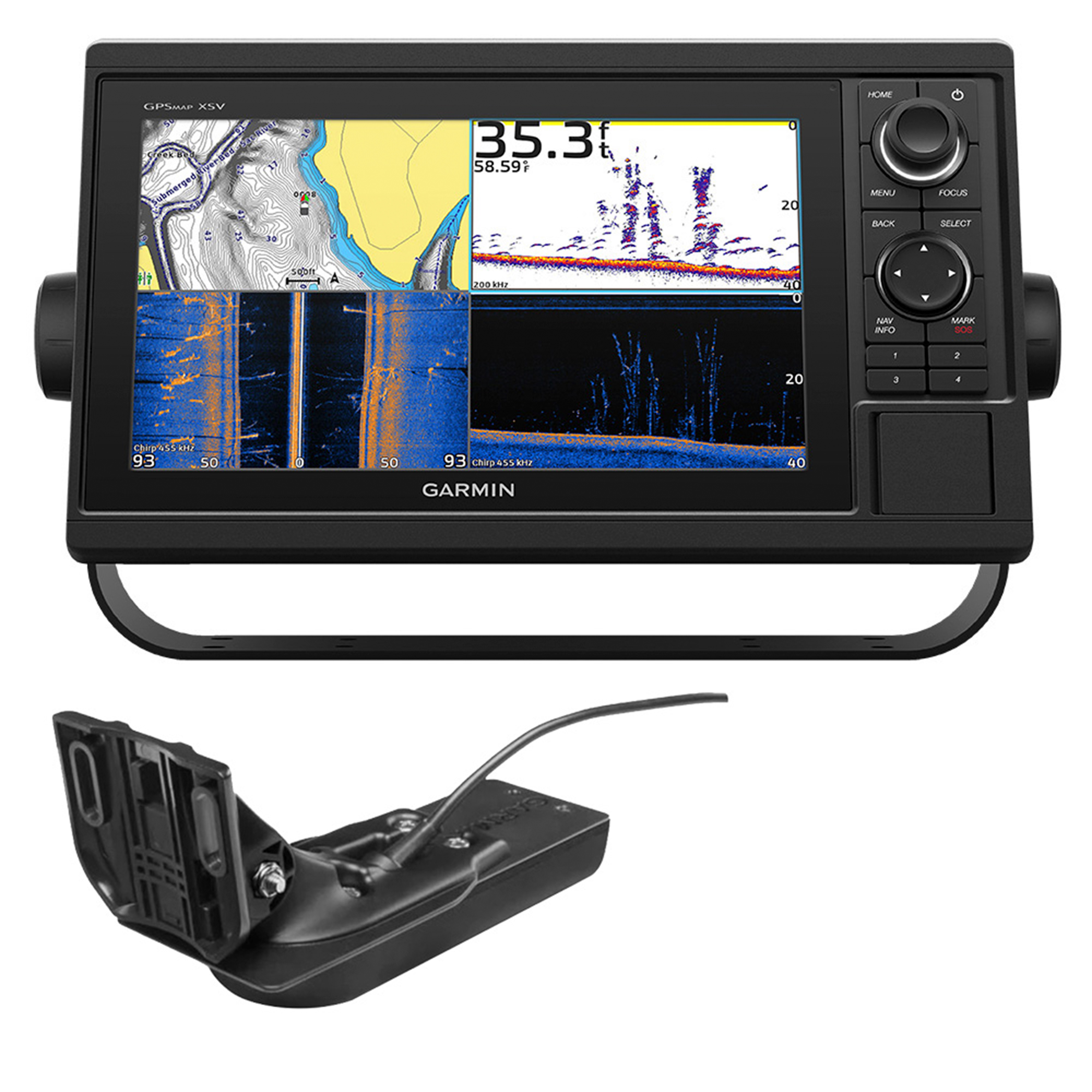 GARMIN540セット Garmin GPSMAP 1042xsv GPS Fishfinder Combo GN+ with GT52-TM Transducer