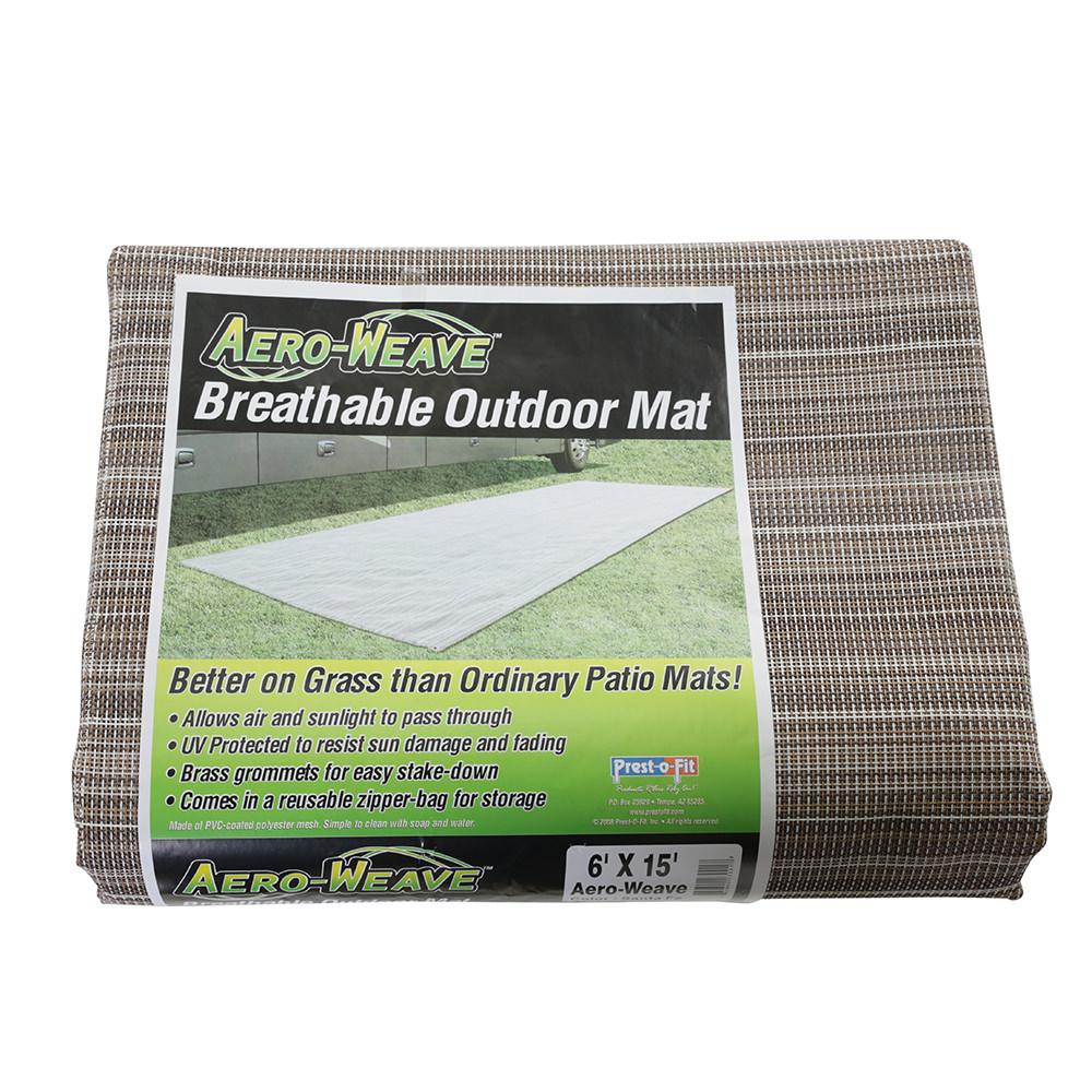 Prest-O-Fit Aero-Weave Breathable Outdoor Mat, 7.5' x 20