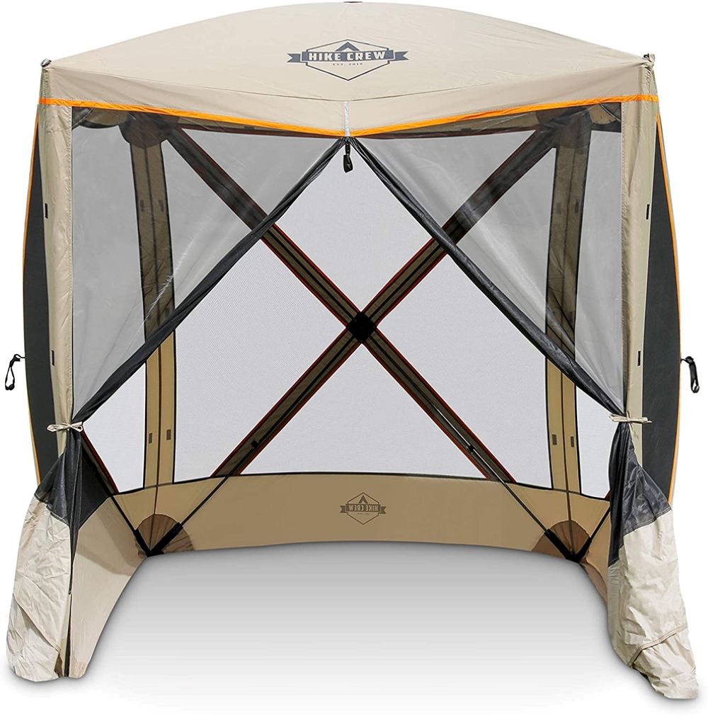 Hike Crew Portable 4-Sided Screen Gazebo with Carrying Bag
