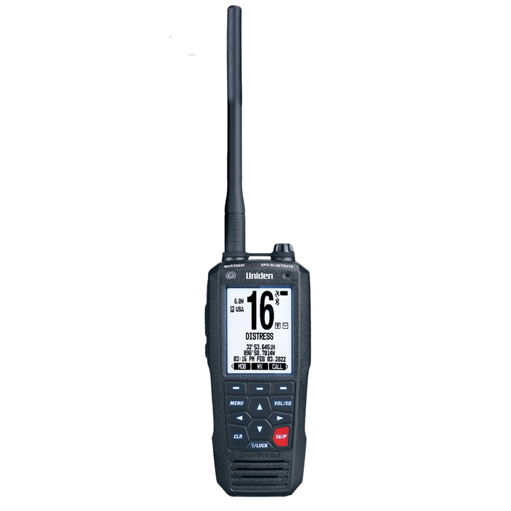 MHS338BT VHF Marine Radio w/ GPS & Bluetooth in White