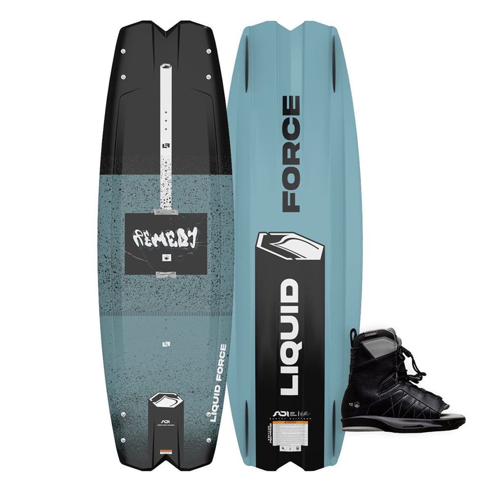 Photo of Liquid Force Remedy 138 Wakeboard with Transit 6X Bindings by Liquid Force