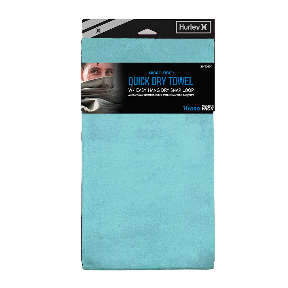 Hurley Hydro-Wick Microfiber Quick-Dry Towel 30x60 – Aurora Green