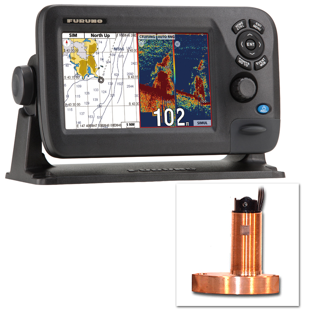 Furuno GP1870F Color GPS Chartplotter/Fishfinder With Thru-Hull
