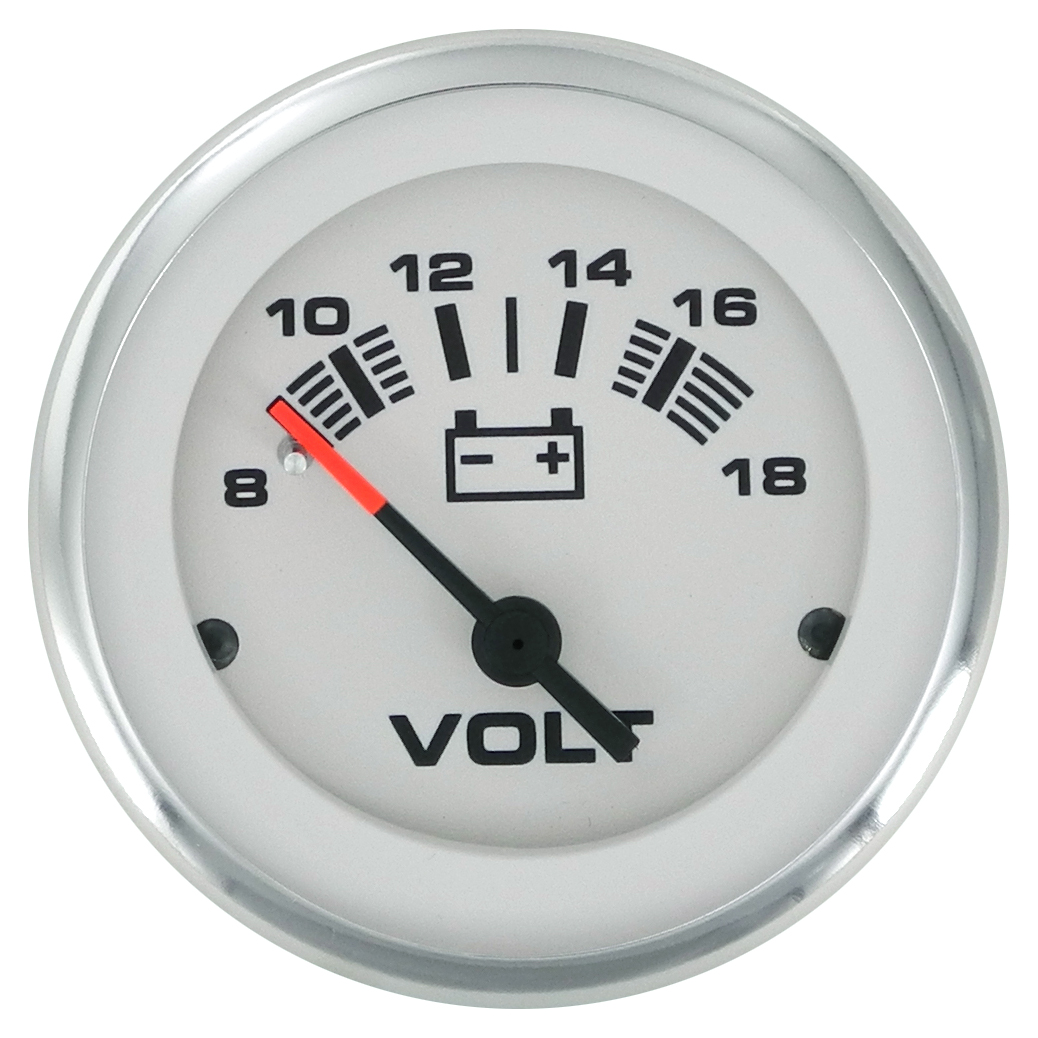 Sierra Lido Pro Series Fog-Resistant Voltmeter Gauge
